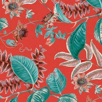 Ткань Sarlas Jacobean 2-3778-terracota