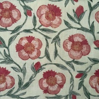 Ткань Galleria Arben Pondicherry Trail Coralberry