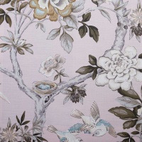 Ткань Galleria Arben Sky Garden Birds Blush