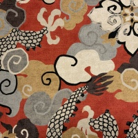 Ткань Galleria Arben Sylvie Magic Dragon Red
