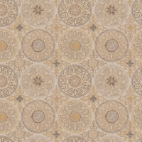 Ткань Fabricut Barbu Medallion Mustard