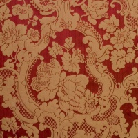 Ткань Galleria Arben Exclusive Damask 001 Gauffree Col.803 Red Gold D.770 130 Cm
