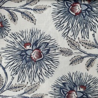 Ткань Galleria Arben Dahlia Trail Indigo Cochineal