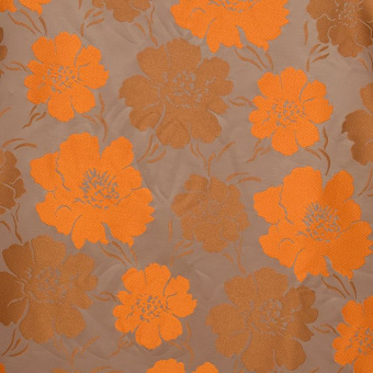Ткань Galleria Arben Exclusive Lyres Grey Orange_Ke