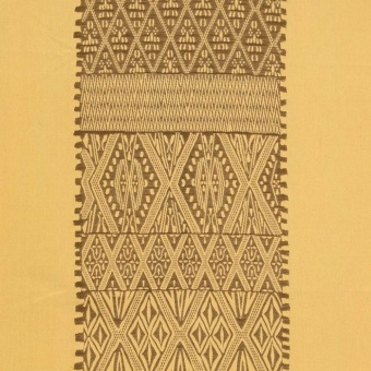 Ткань Galleria Arben Exclusive Ethnic Stripe 327 Brown Gold