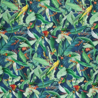Ткань Galleria Arben Trezor Zamiflora 01 Navy