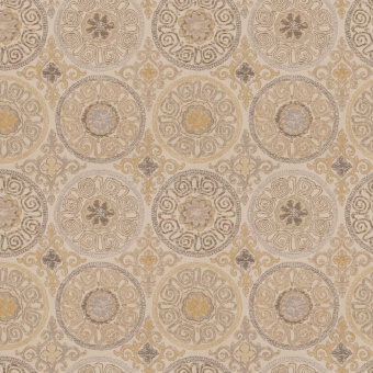 Ткань Fabricut Barbu Medallion Mustard