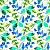Ткань Galleria Arben Alicante Leaves Blue