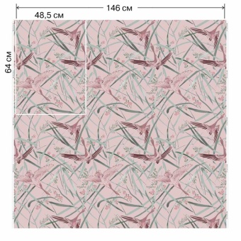 Ткань Vestale Eastasia Goose Chase Blush
