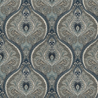 Ткань Fabricut Damath Damask Navy