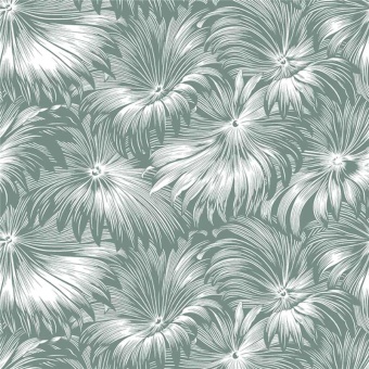 Ткань Vestale Eastasia Leafy Shade Fog