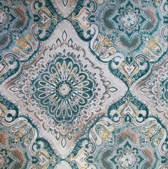 Ткань Dom Caro Gardens Alhambra Escudo Grande 50-green
