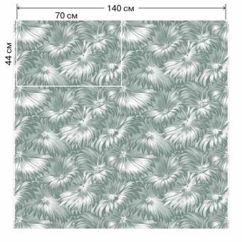 Ткань Vestale Eastasia Leafy Shade Fog