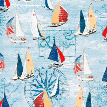 Ткань Realia Trilogia Positano blue