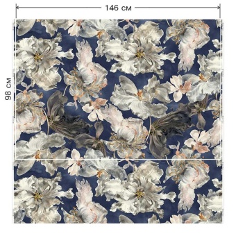 Ткань Vestale Lush Bloom Moonlight