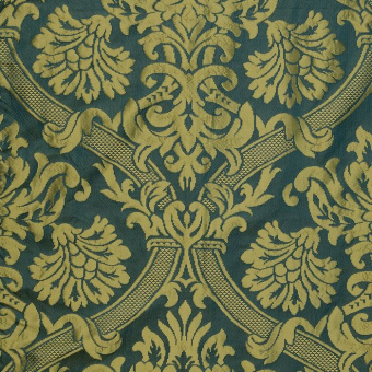 Ткань Galleria Arben Exclusive Roland Gauffre Damask 001 Col 311 Blue Des.6/2167 130 Cm