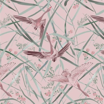 Ткань Vestale Eastasia Goose Chase Blush