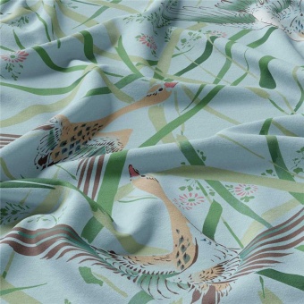 Ткань Vestale Eastasia Goose Chase Powder Blue