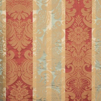 Ткань Galleria Arben Exclusive Lucilla 8834 Red Gold Turquoise