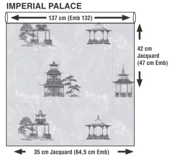 Ткань Galleria Arben Sylvie Imperial Palace Tea Stain