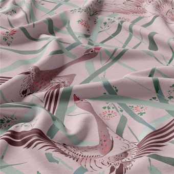 Ткань Vestale Eastasia Goose Chase Blush