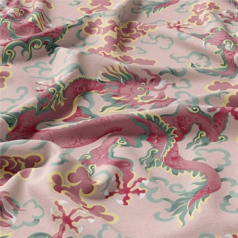 Ткань Vestale Eastasia Dragon Dance Rose Gold