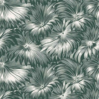 Ткань Vestale Eastasia Leafy Shade Jungle Green