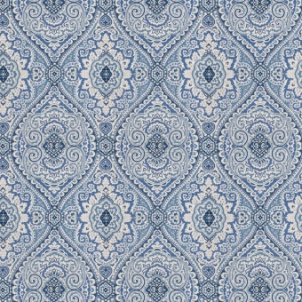 Ткань Fabricut Pocket Medallion Ocean Blue