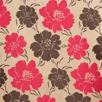 Ткань Galleria Arben Exclusive Lyres Blanc Fushia_Ke