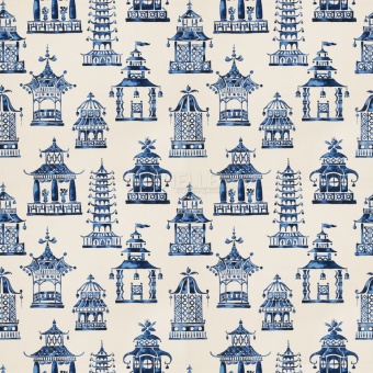 Ткань Fabricut Bezique Pagoda Royal Blue
