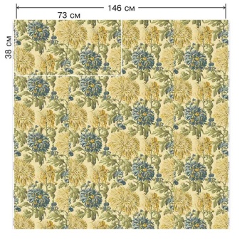 Ткань Vestale Heritage Daisy Golden
